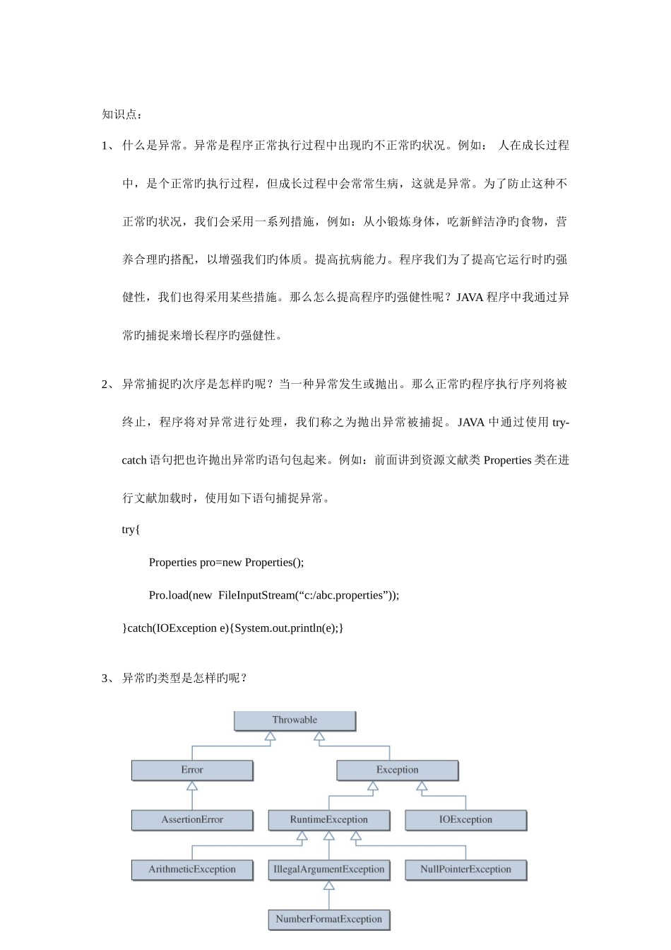 2025年异常知识点_第1页