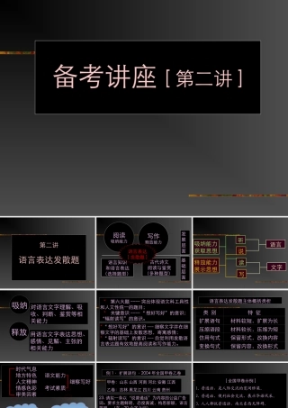 语文高考备考第二讲