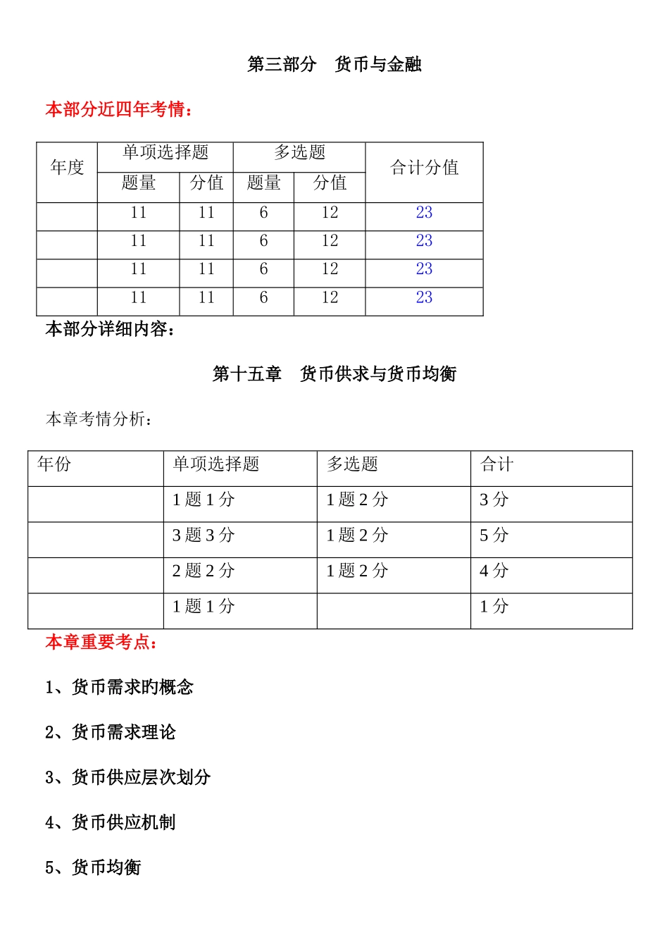 2025年经济师中级基础知识冲刺班讲义第三部分货币与金融_第1页