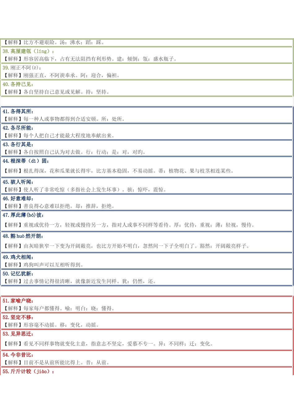 2025年小学生必背成语_第3页