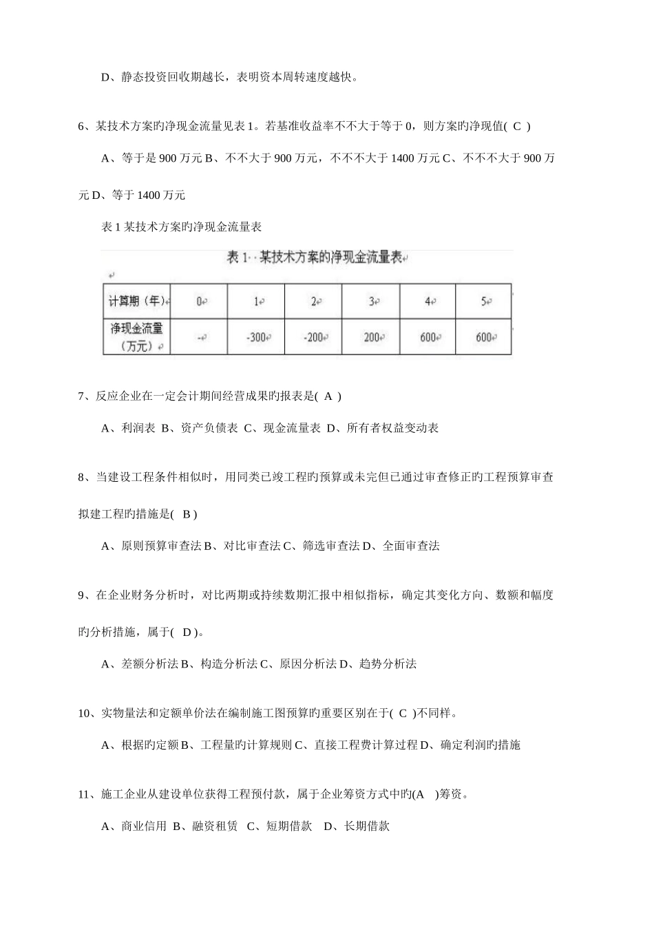 2025年工程经济历年真题_第2页