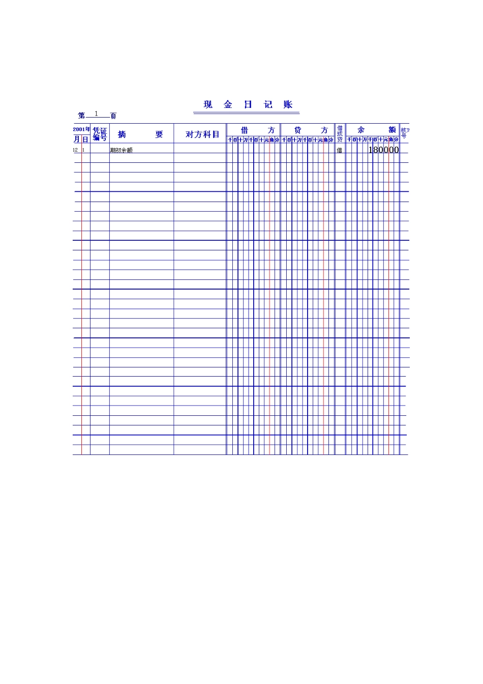 2025年电大会计核算实验之账本_第1页