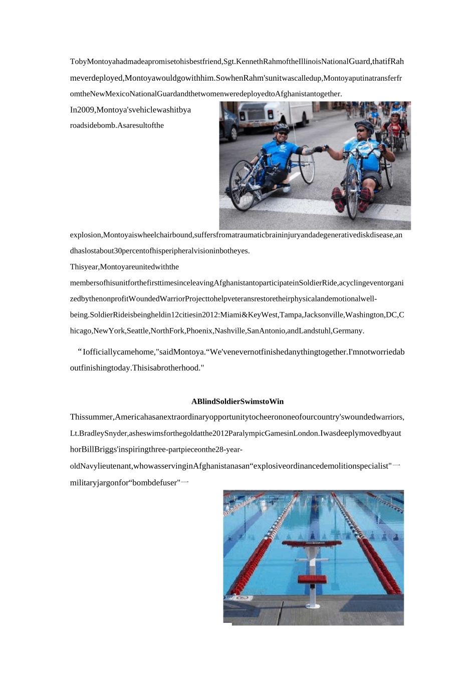 英语报刊选读      读者文摘原文版INSPIRING STORIES (5)_第2页