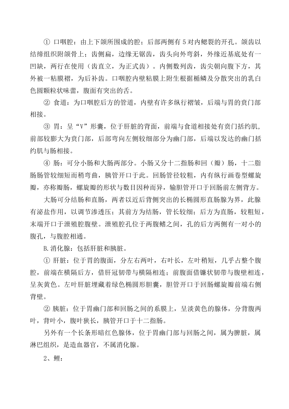 鱼类的消化系统_第2页