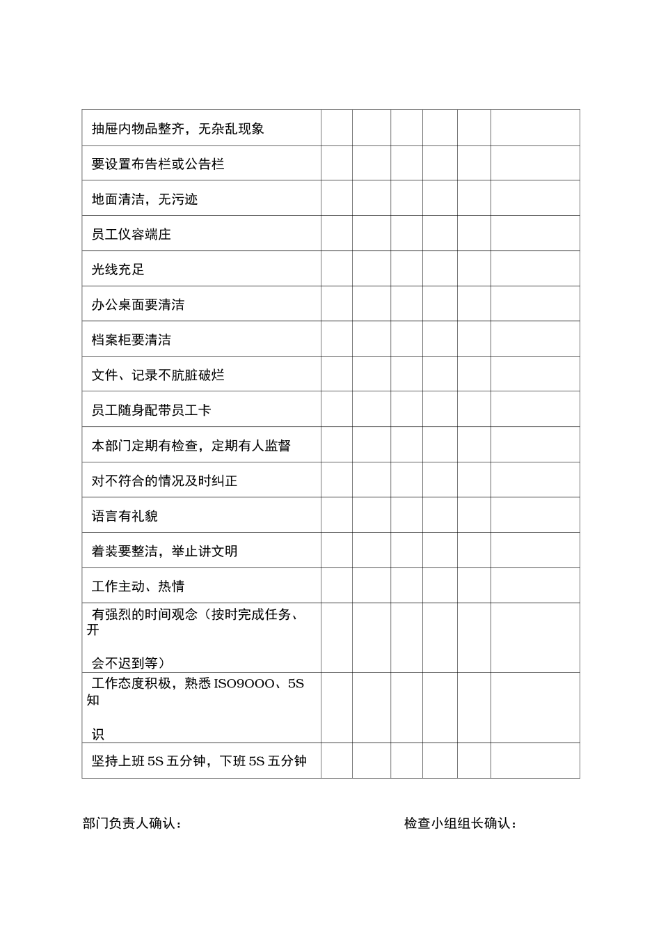 5S管理检查与评分标准规范标准_第2页