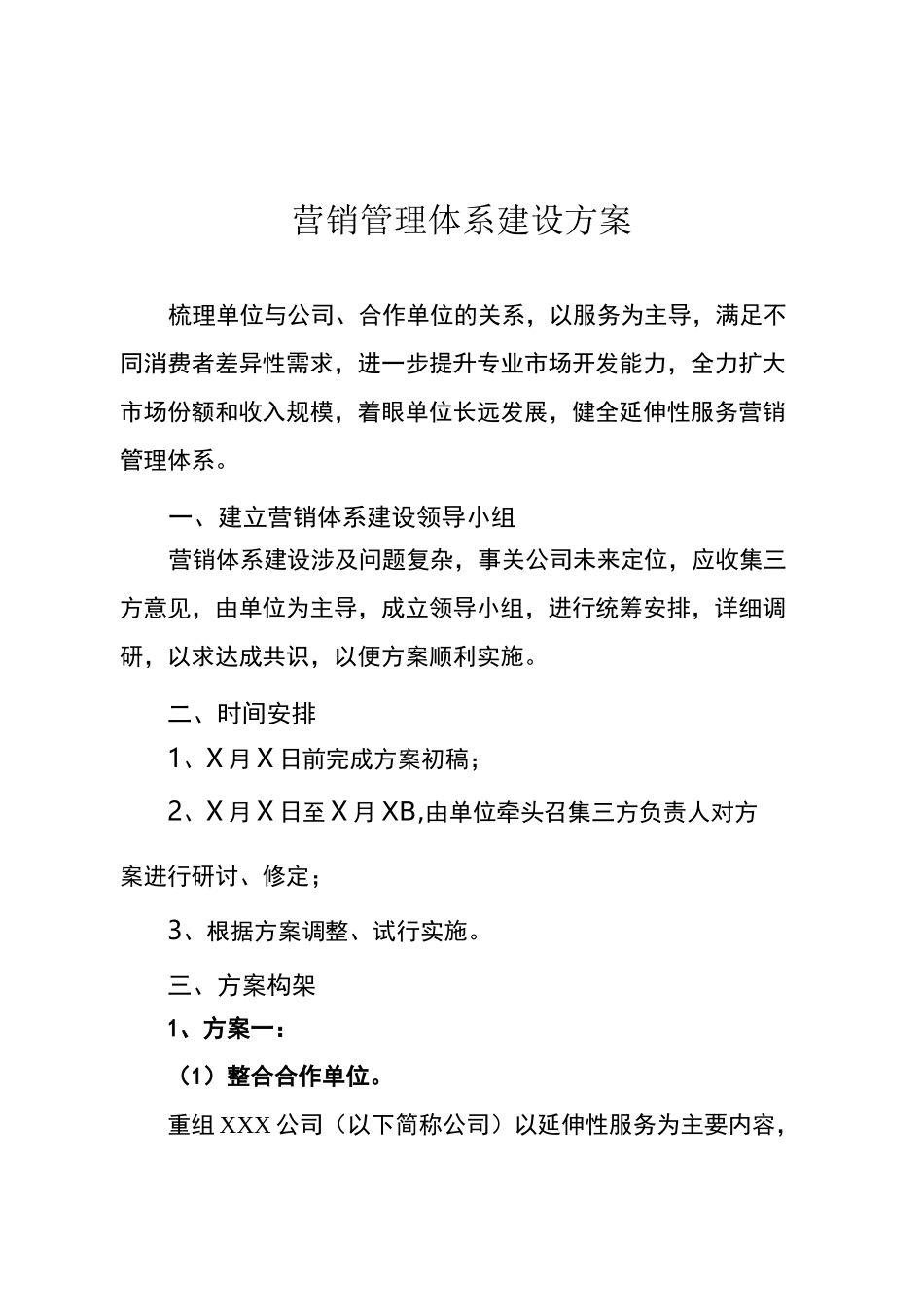 营销体系体系建设方案_第1页