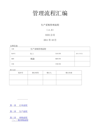 生产采购管理流程