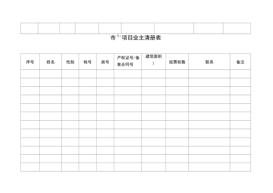 成立业主大会的申请书等样表_第3页