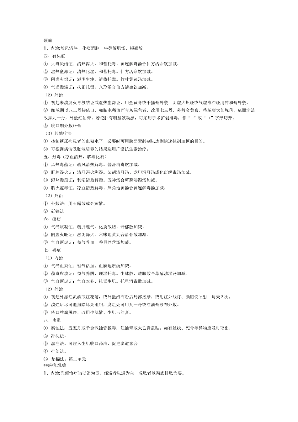 中医外科学学习笔记_第2页