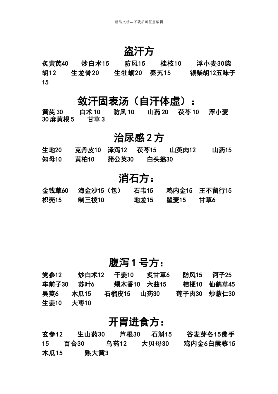 中药常用协定处方_第2页