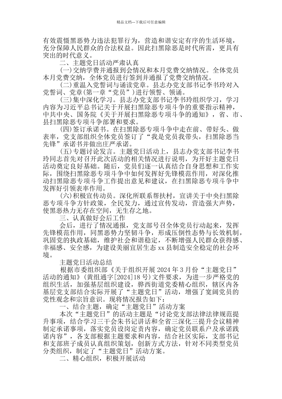 主题党日活动总结三篇_第2页