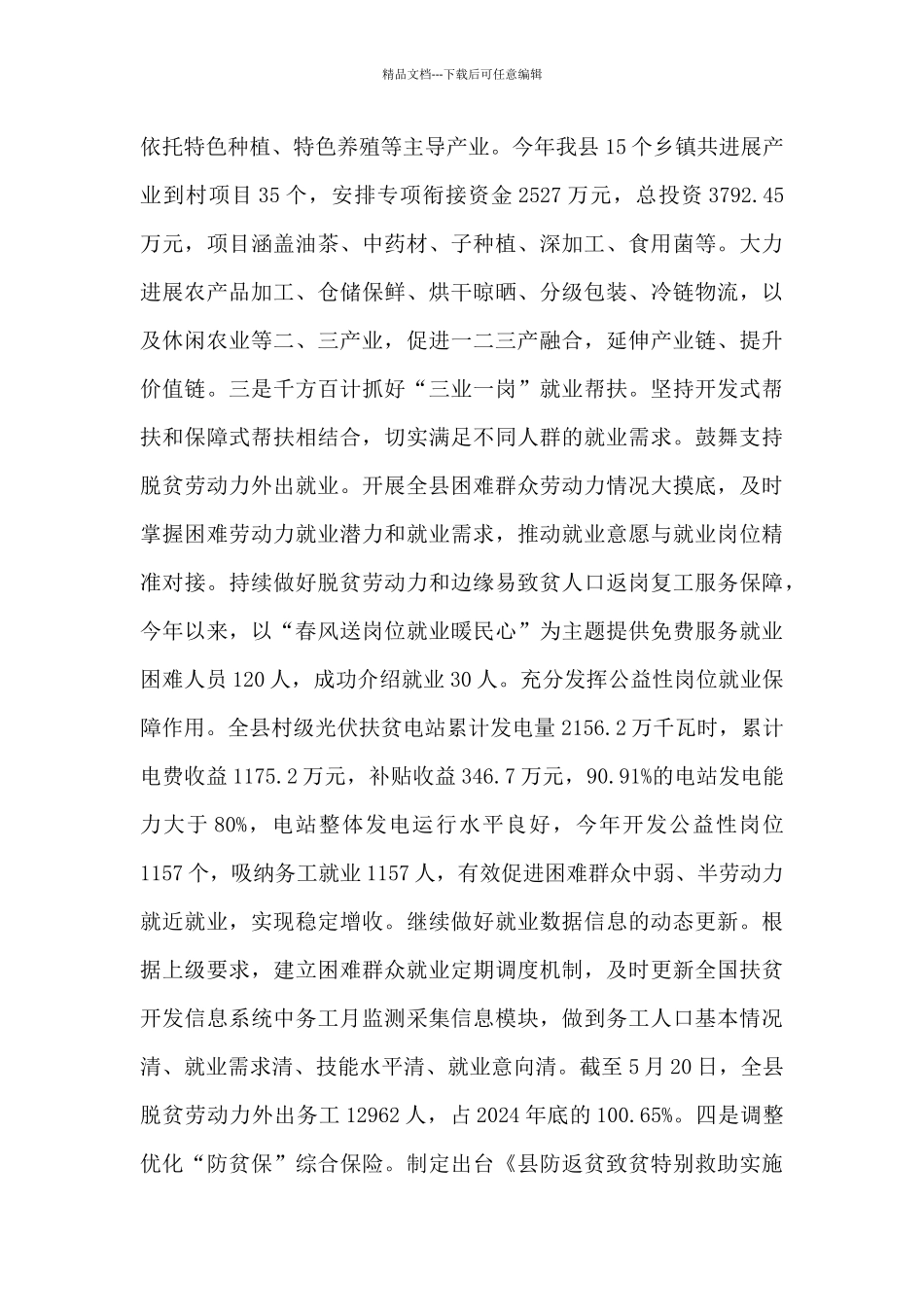 乡村振兴局2024上半年工作总结_第3页