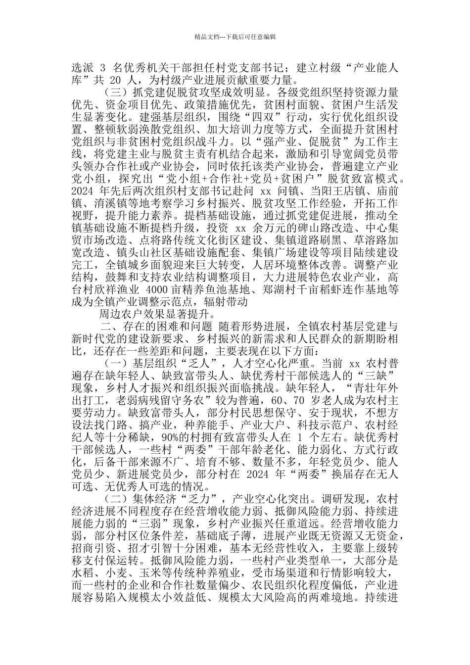 乡村振兴调研报告合集推荐_第2页