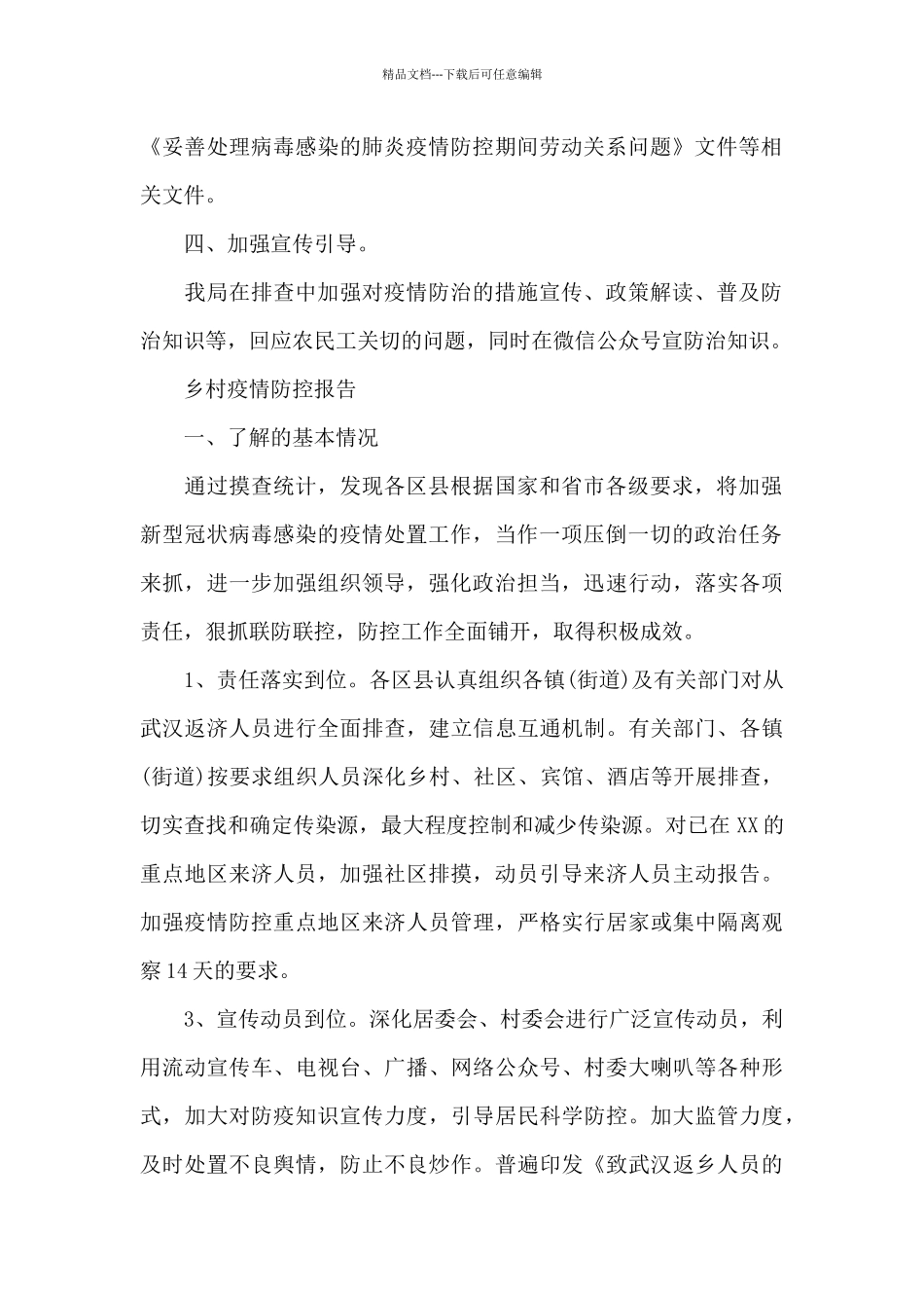 乡村疫情防控报告_第2页