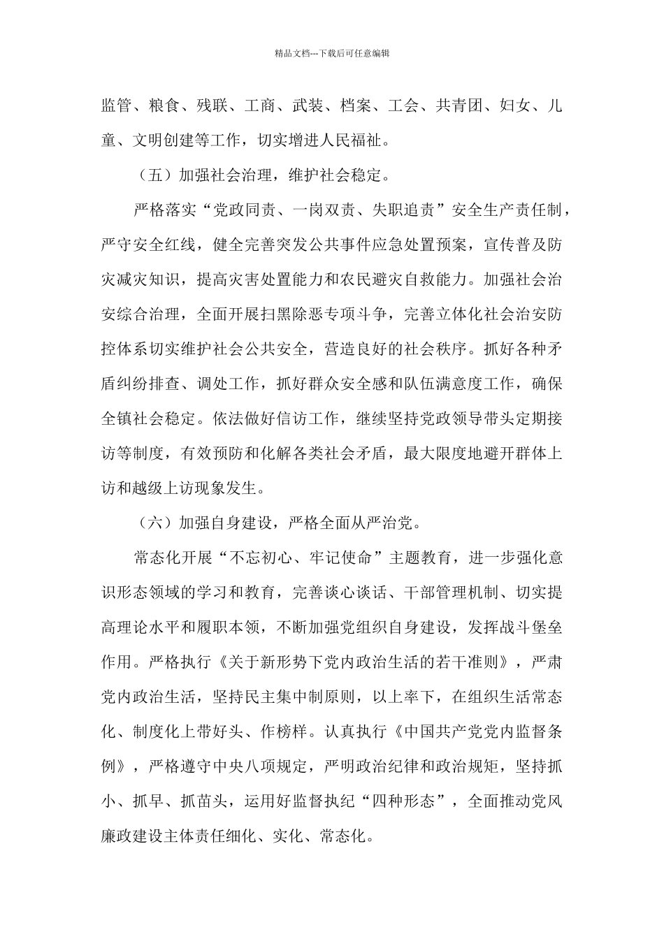 乡镇主要工作发展规划_第3页