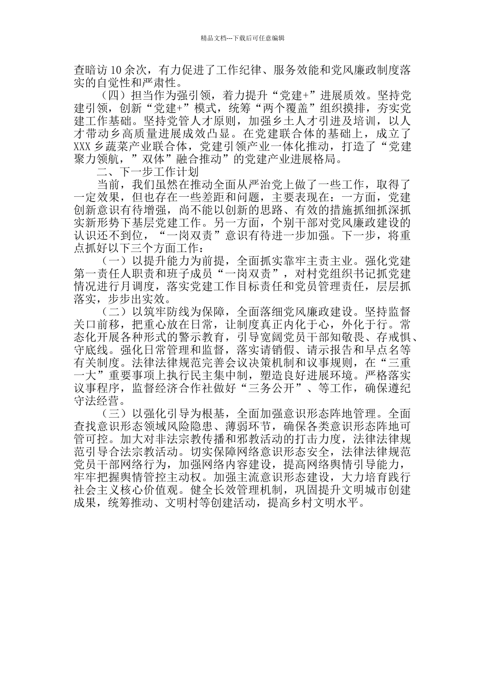 乡镇全面从严治党半年工作总结_第2页