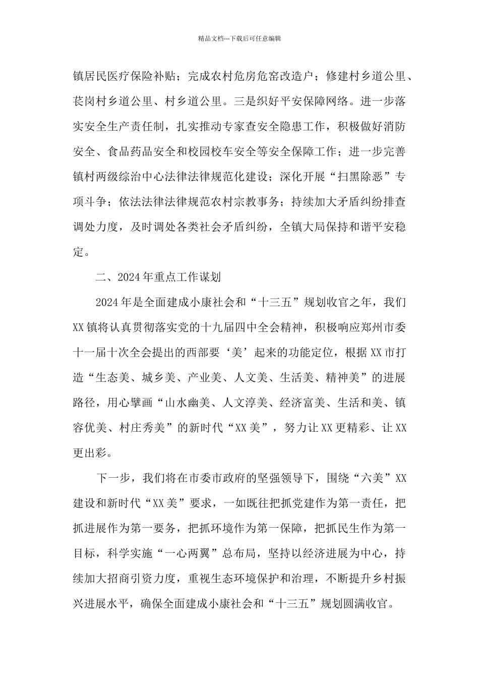 乡镇工作总结暨新一年工作计划_第3页