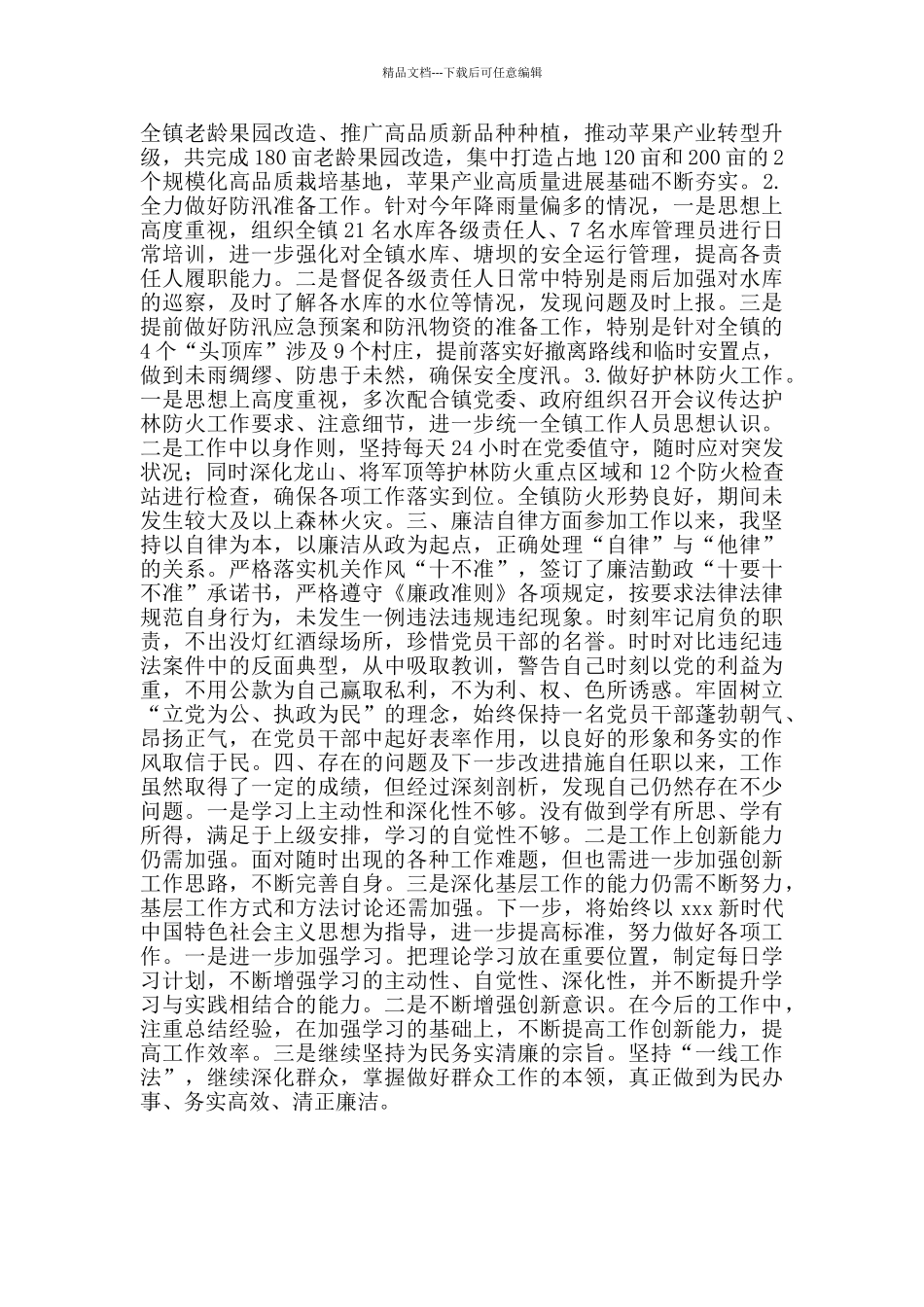 乡镇干部近三年个人工作总结范文_第2页