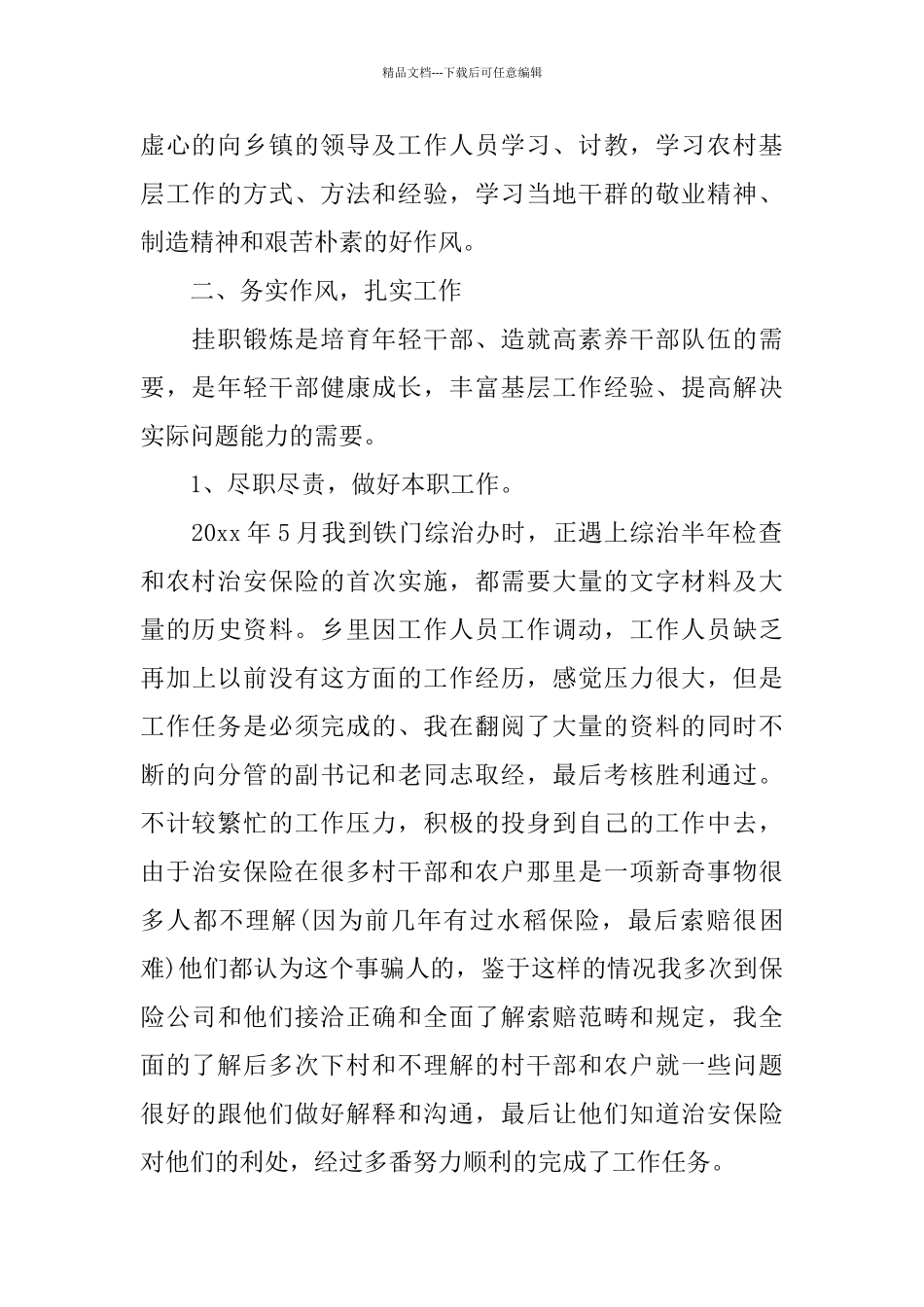 乡镇挂职干部年度总结_第2页