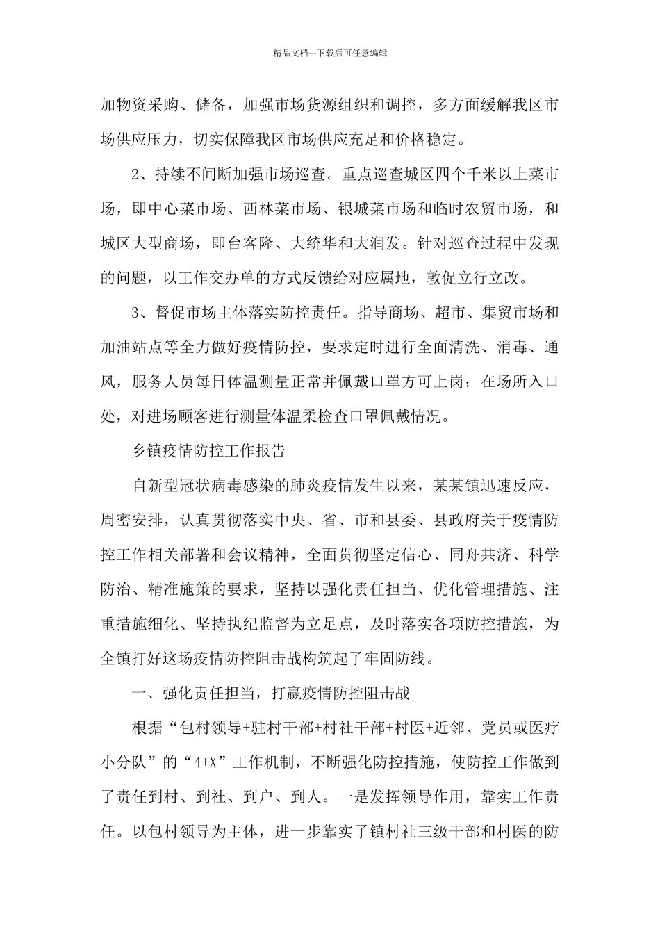 乡镇疫情防控工作报告_第3页