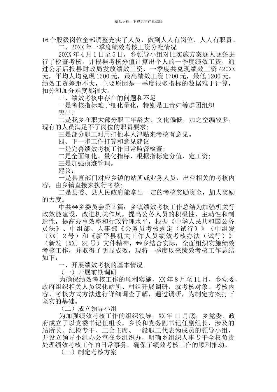 乡镇绩效考核办公室总结_第2页