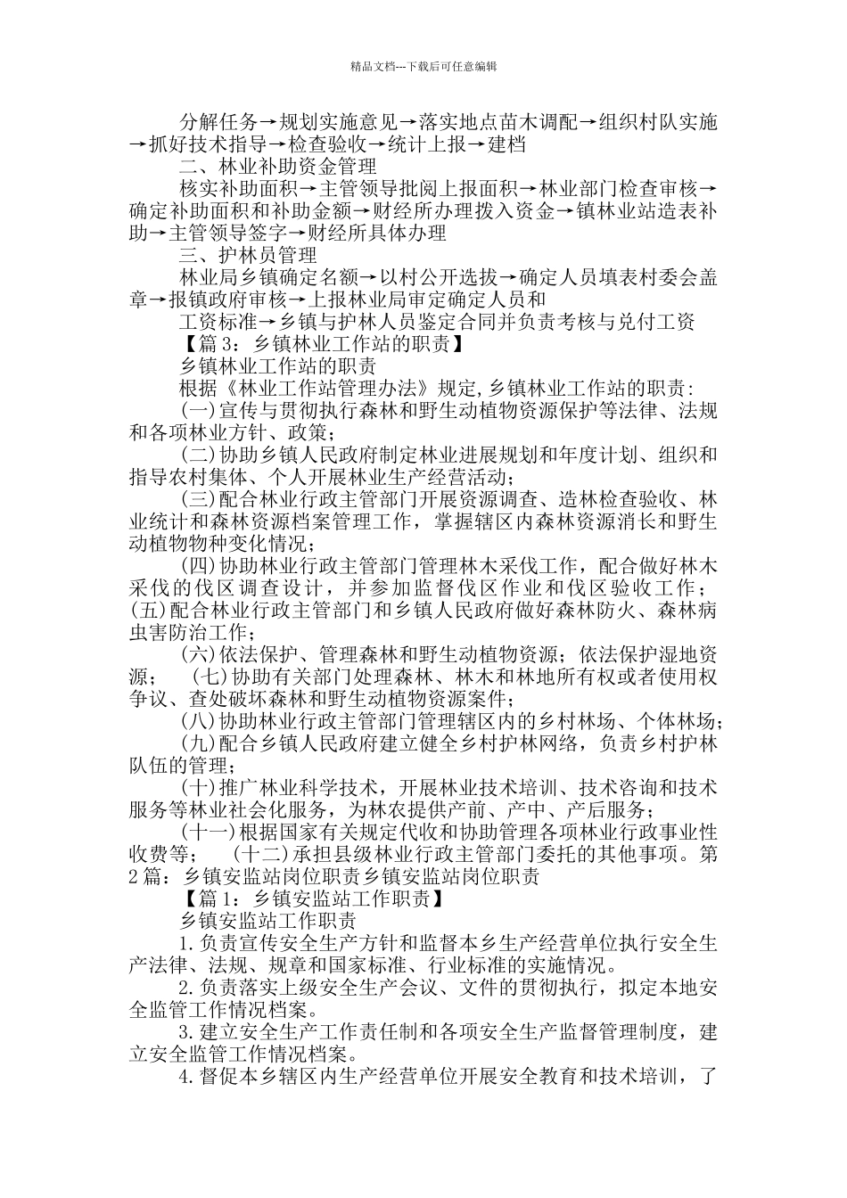 乡镇食药站管理岗位职责_第2页