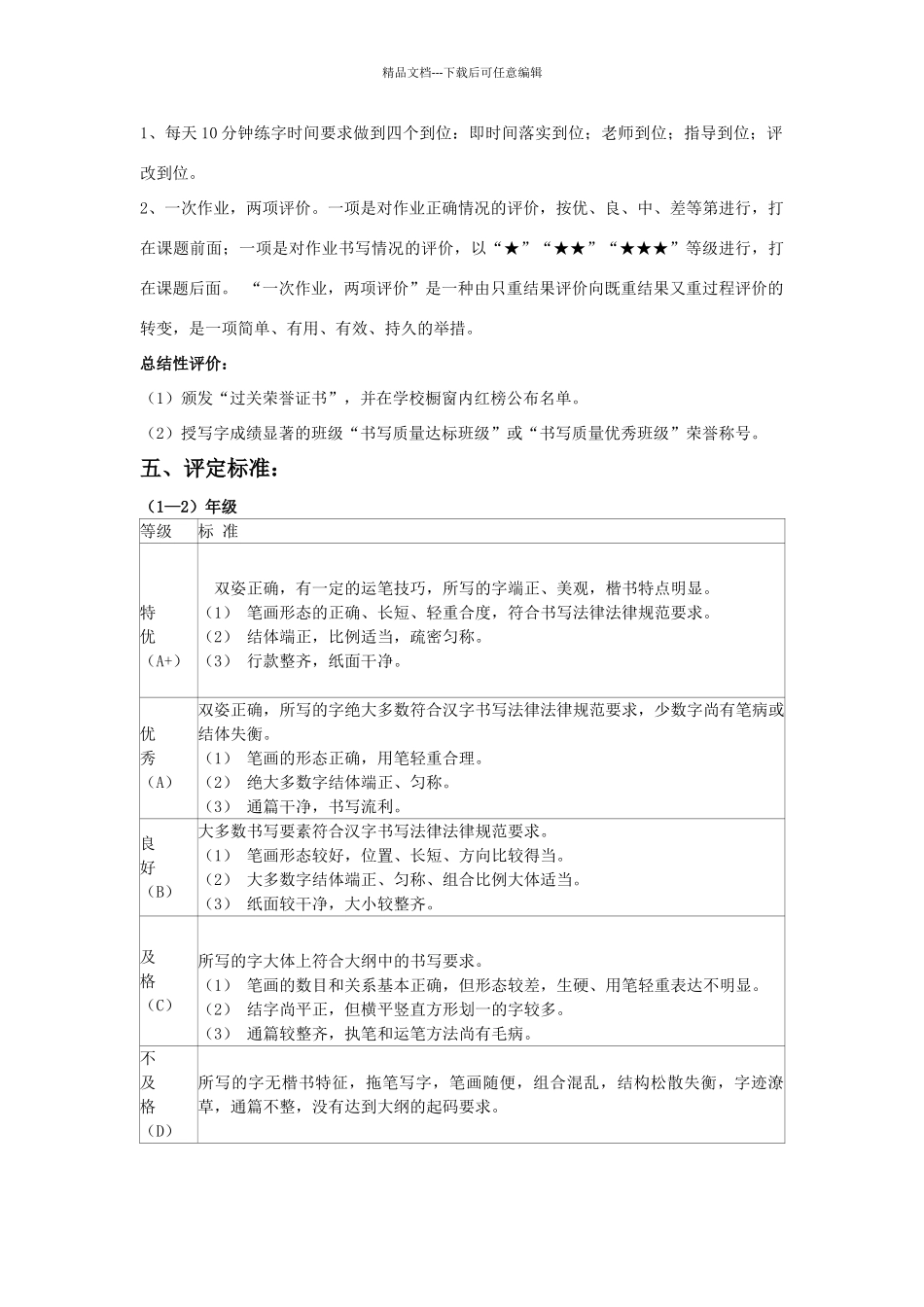书法考核方案_第3页