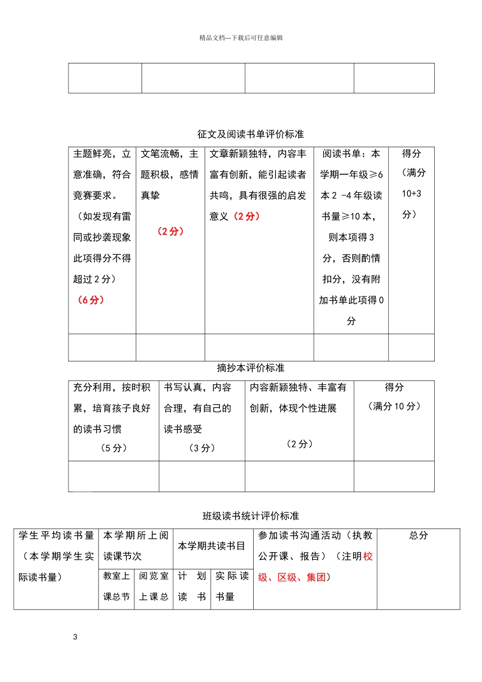 书香班级、书香少年评选方案_第3页
