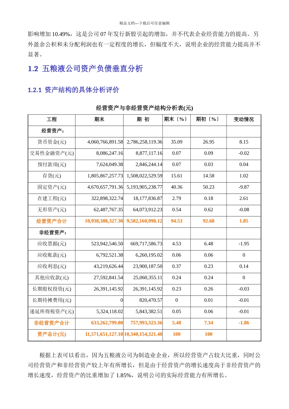 五粮液公司财务报表分析之会计分析_第3页