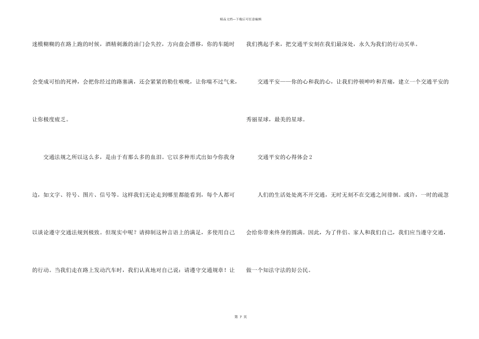 交通安全的心得体会_第2页