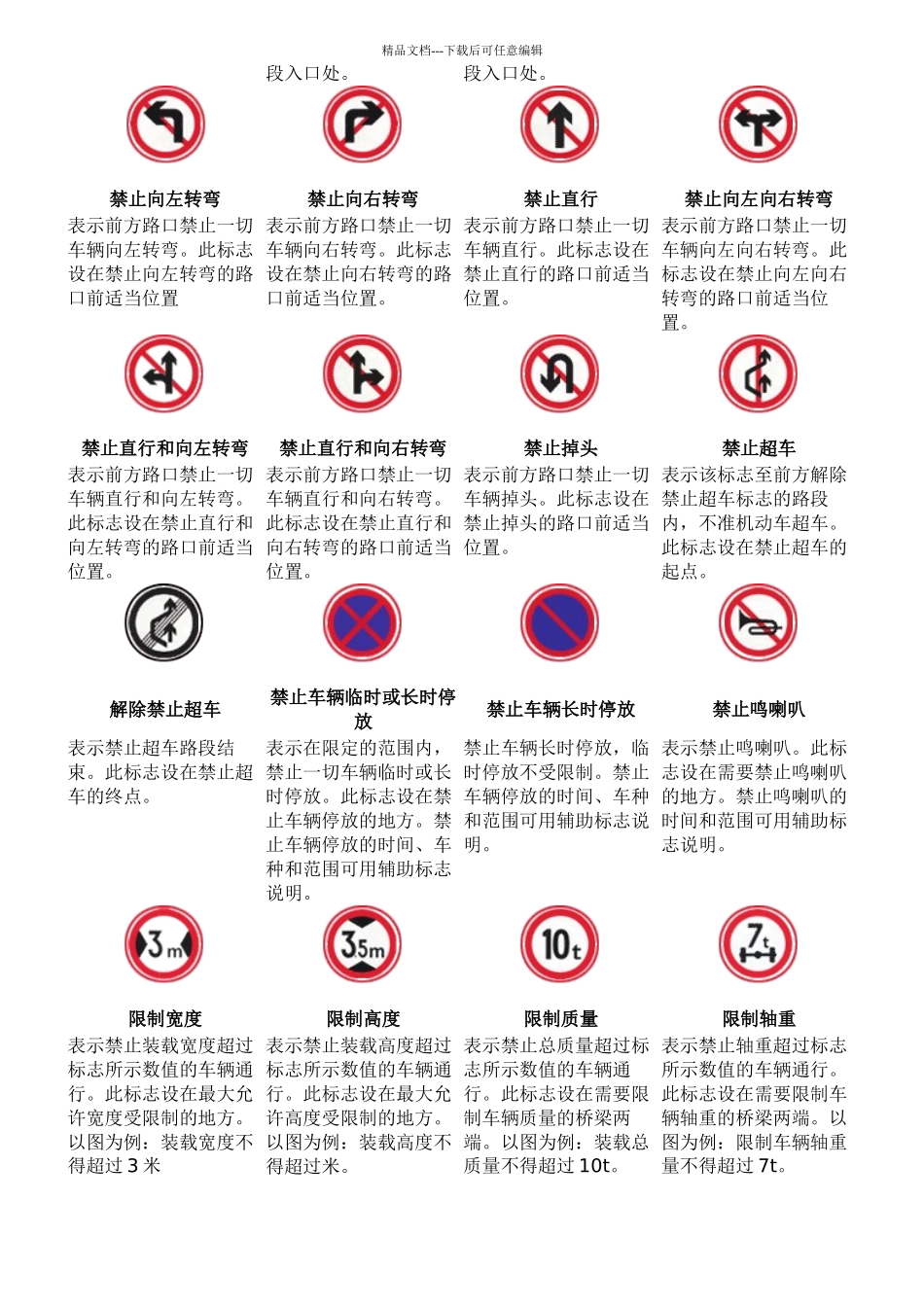 交通标志图片_第2页