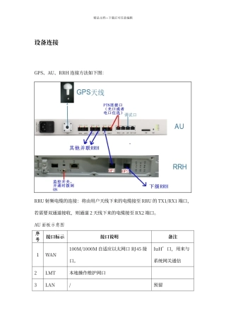 京信大功率femto设备系统开通简易指导手册