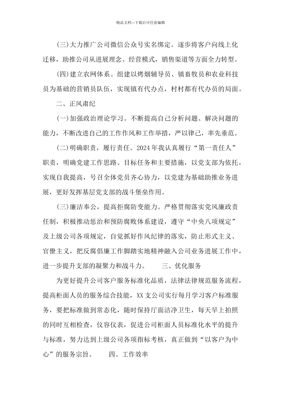 人保财险X支公司2024年度工作情况总结_第2页