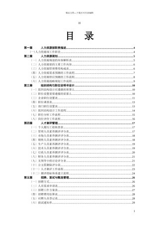 人力资源测评表