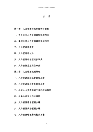 人力资源部规范化管理汇编