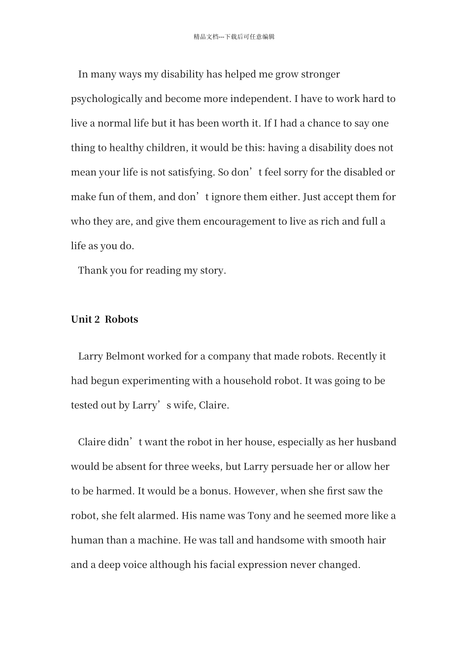 人教版英语选修7课文_第3页