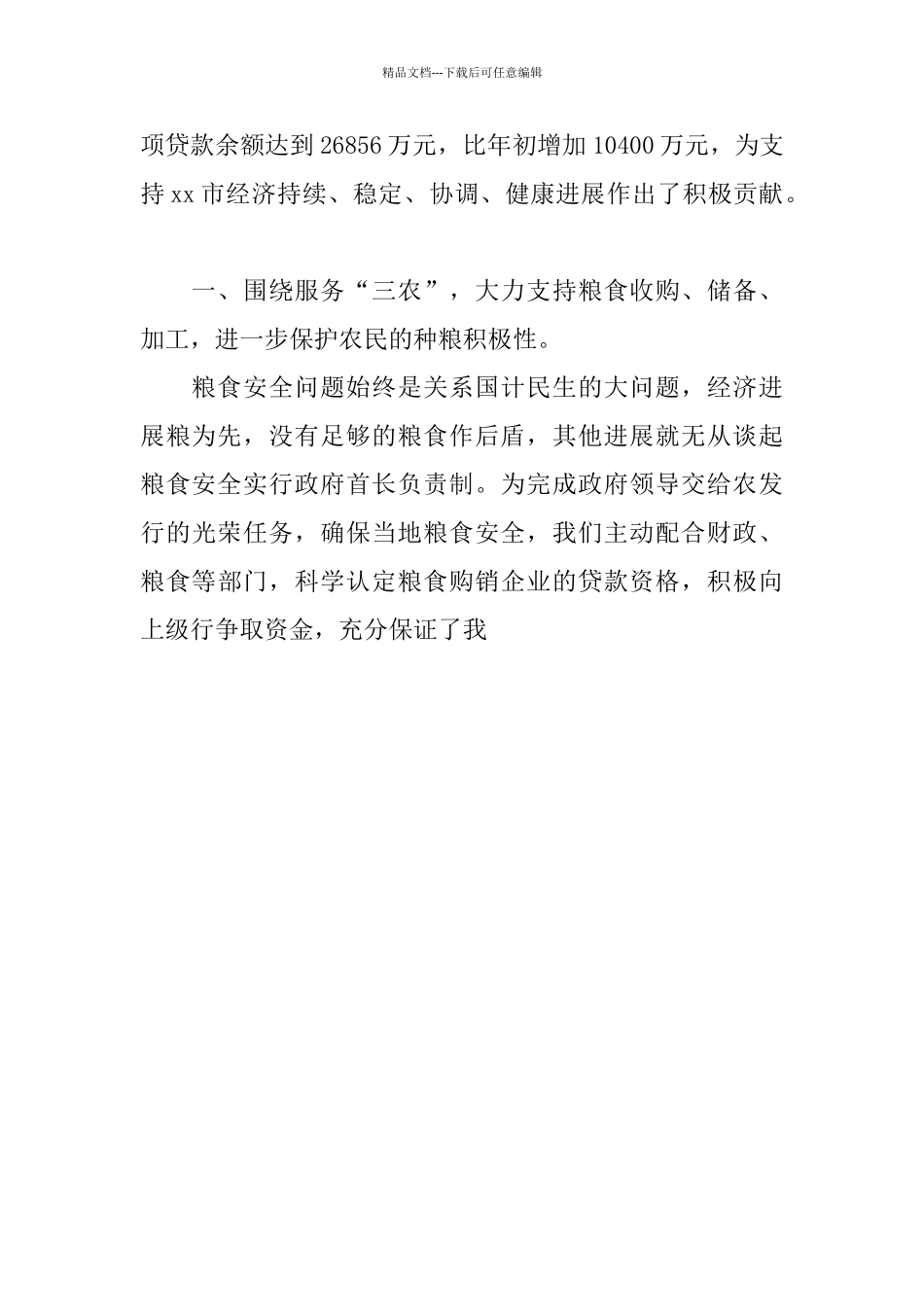 今年中国农业发展银行工作总结_第2页