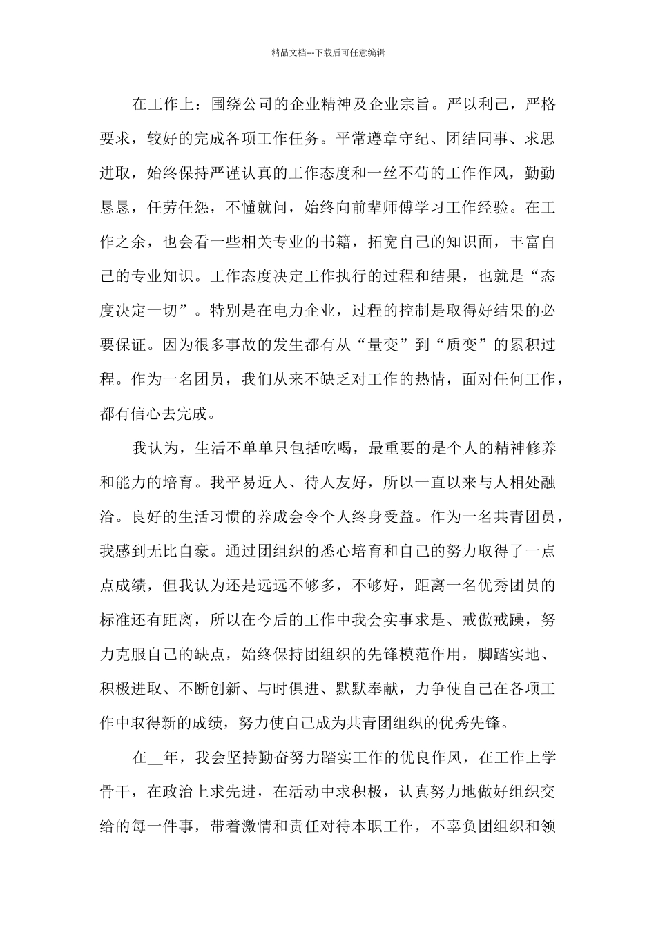 企业团员个人总结_第2页