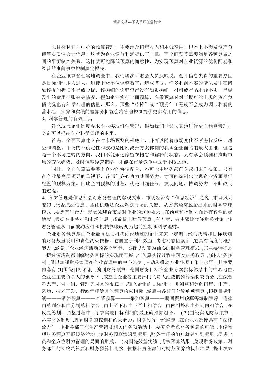 企业战略-关于在企业实行预算管理的探讨_第2页