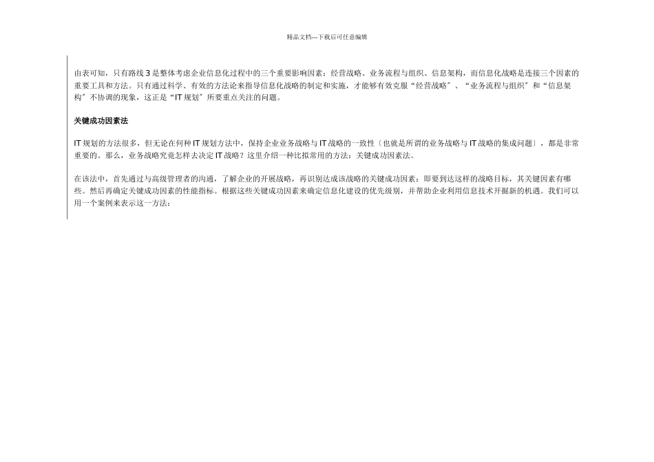 企业战略与IT战略规划如何集成实现_第3页