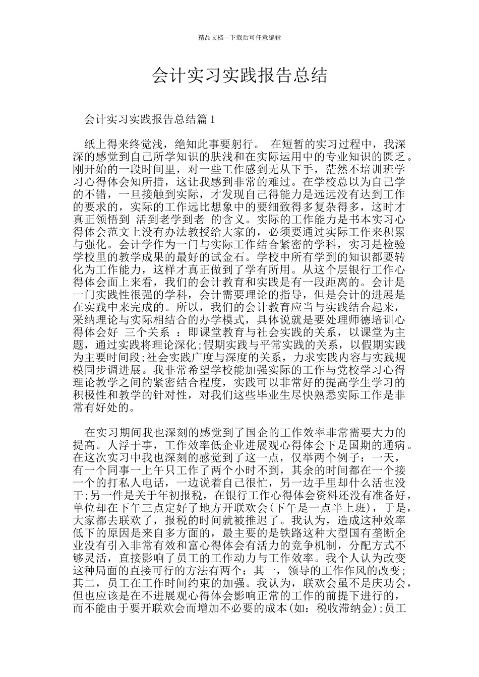 会计实习实践报告总结_第1页