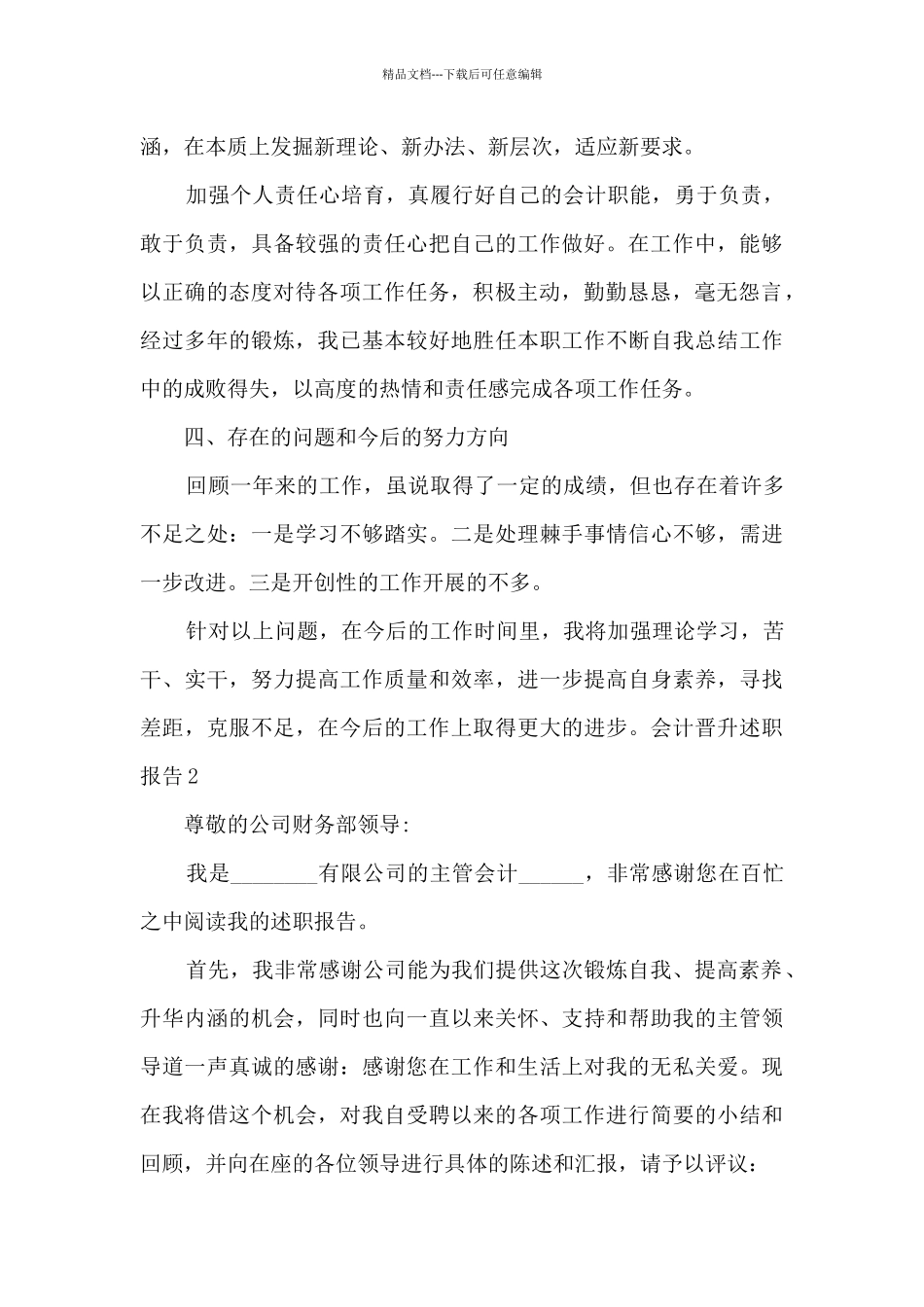 会计晋升个人工作述职报告_第3页