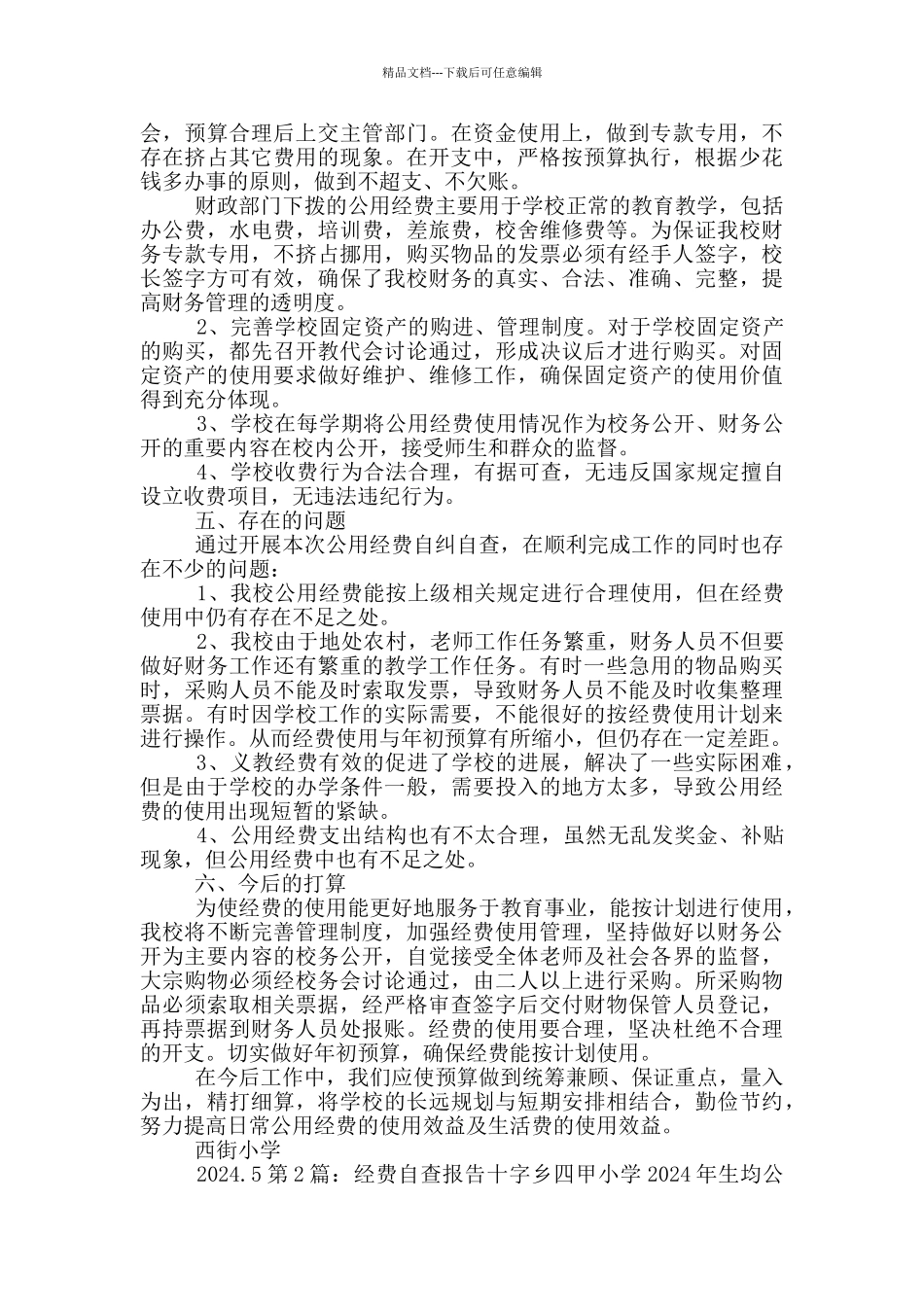 会议经费自查报告_第2页