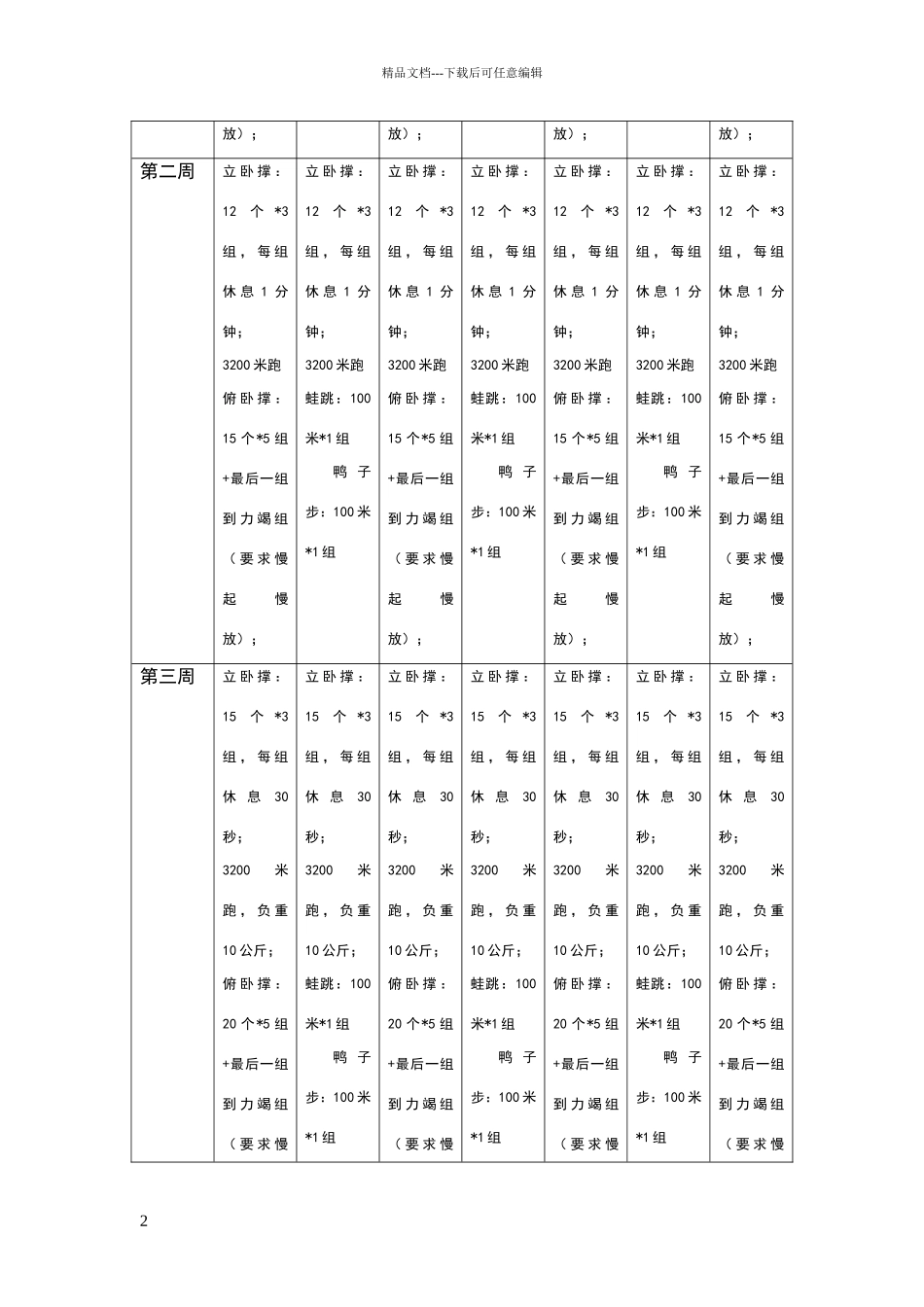 体能训练方案_第2页