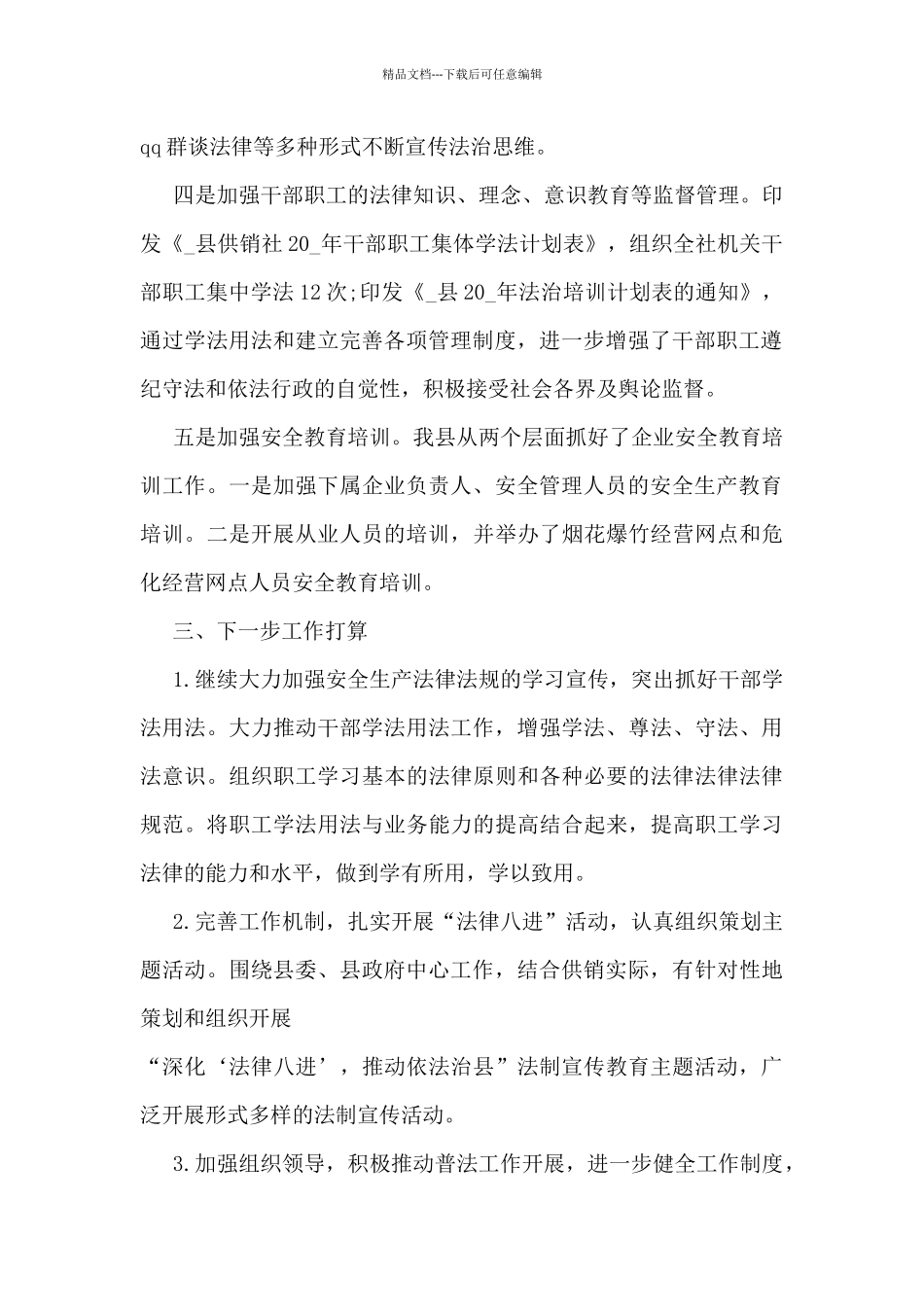 供销社主任个人工作总结5篇_第2页