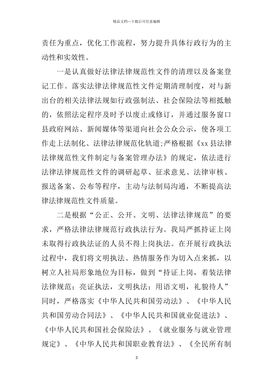 依法行政年终工作总结5篇_第3页