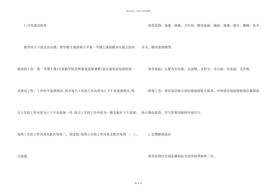 保洁公司服务承诺书_第3页