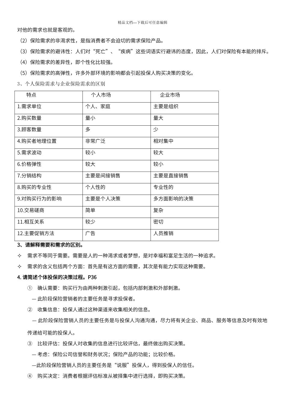 保险营销重点_第2页