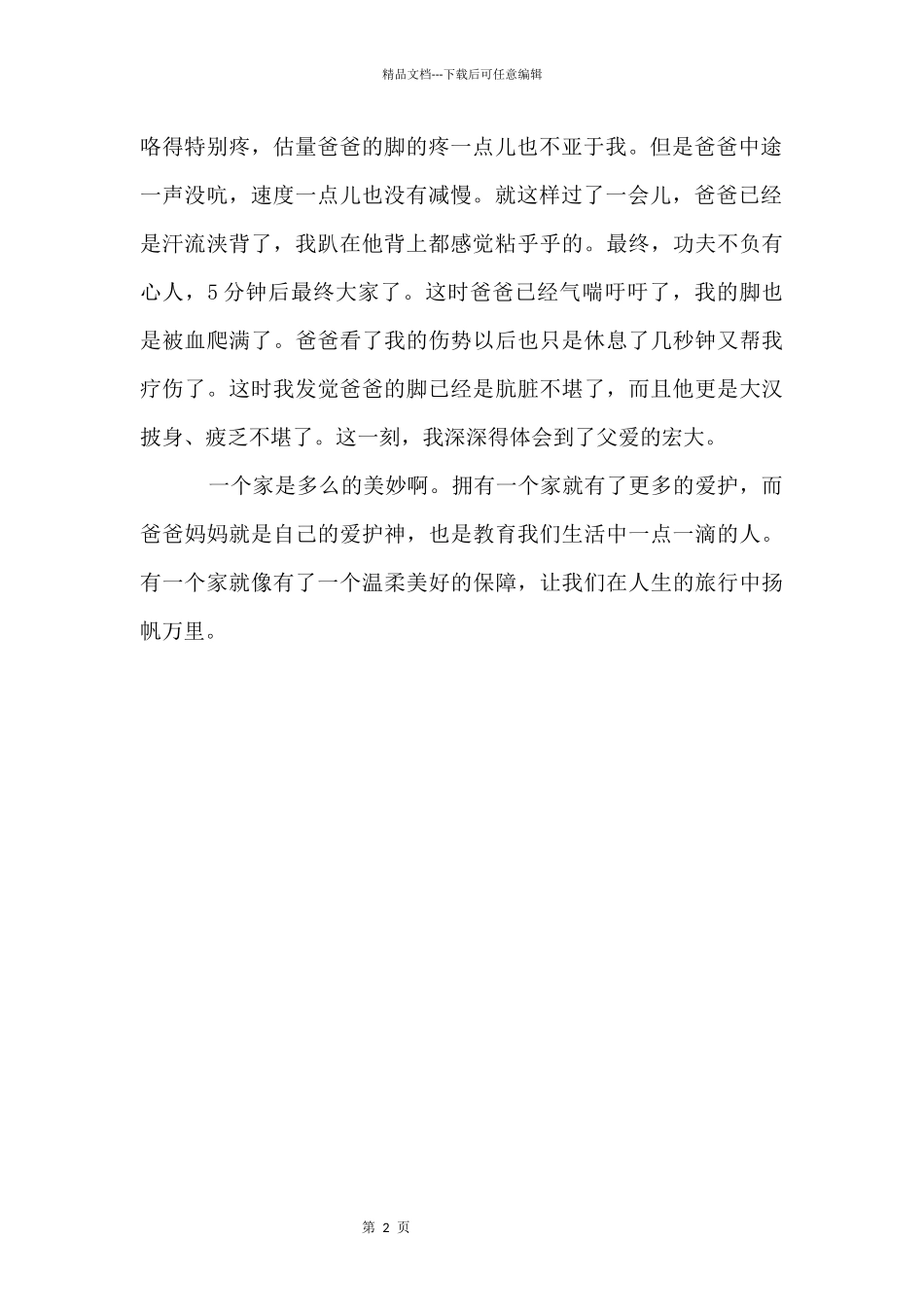 充满爱的家庭初一_第2页