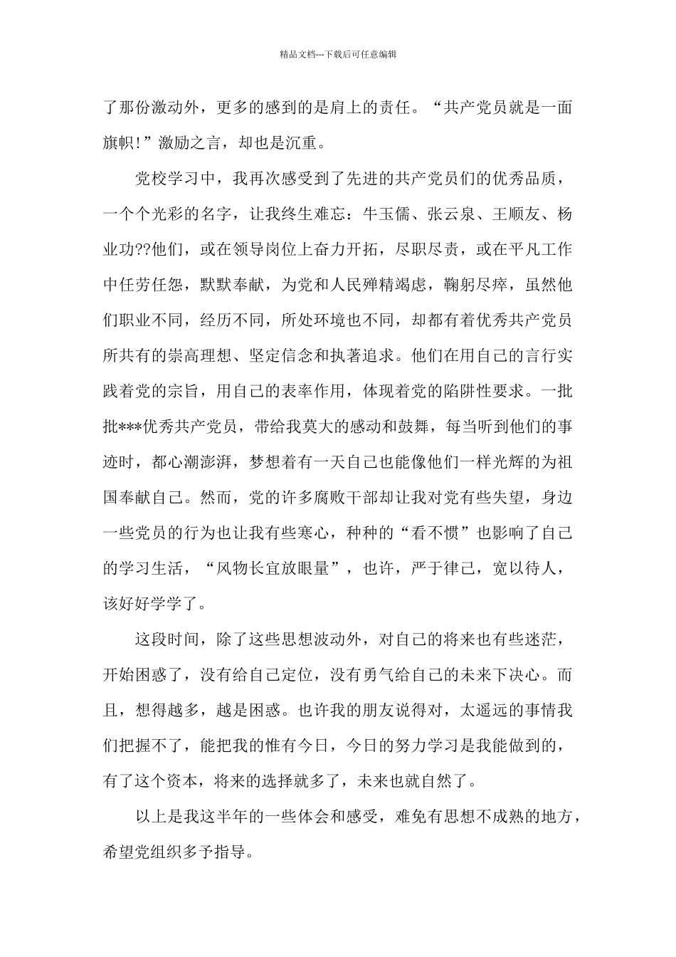 党员个人工作总结简短_第3页